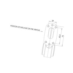 Lampa obrysowa, przednio-tylna LED, 417bcp, 12 V - 24 V, prawa