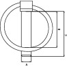 Zawleczka w kształcie D 8x45 mm