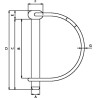 Zawleczka rurkowa zatrzaskowa ocynk 8x60mm Kramp 8716106067015