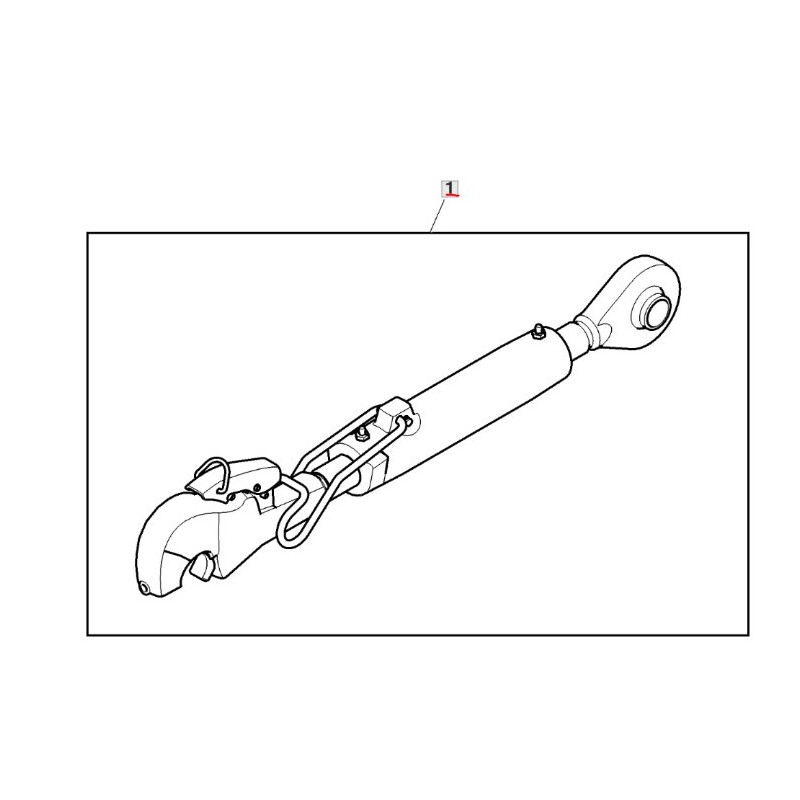 AL176534 John Deere Łącznik 2/3 M36x4,0 510-710mm R280mm