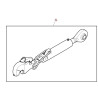 AL176534 John Deere Łącznik 2/3 M36x4,0 510-710mm R280mm