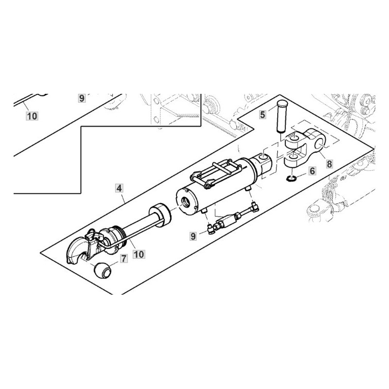 RE311985 John Deere Łącznik hydrauliczny