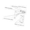 Lampa obrysowa, przednio-tylna i pozycyjna LED, 241L, 12 V - 24 V, lewa