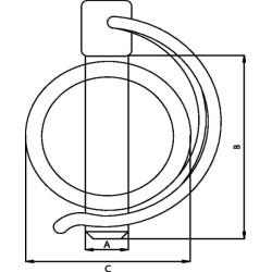 Zawleczka rurkowa ocynk 6x32mm  gopart 8716106305216