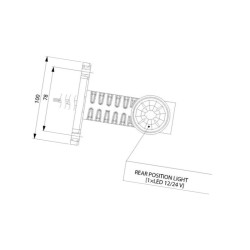 Lampa obrysowa, proste
