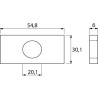 L156665 John Deere Płytka sworznia cięgła dolnego Vapormatic 5035776667305