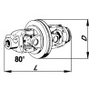 Przegub 1i3/8 Z6, 27x75/24x9, profil 48x57,5-2A serii 2380 Walterscheid 8432970279056
