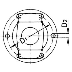 Widłak 1 flansza Ø150mm/130/8 331038