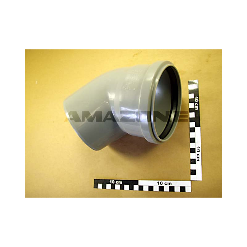 Amazone IC129 Kolano DN125 45° szare
