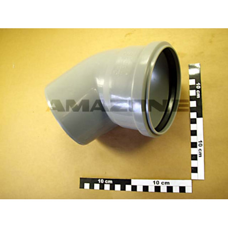 Amazone IC129 Kolano DN125 45° szare
