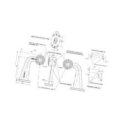 Lampa obrysowa, LED, 499bcl, 12-24V, lewa Waś