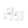 Lampa obrysowa, LED, 499bcl, 12-24V, lewa Waś