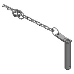 Sworzeń z łańcuchem 20x102 mm