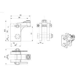 Blokada zaczepu K50 Scharmüller 104025301