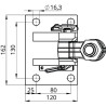Blokada kompletna K80 130x80 3 ° heavy duty F835500165070 02.481.349-A11 Scharmüller 107256000