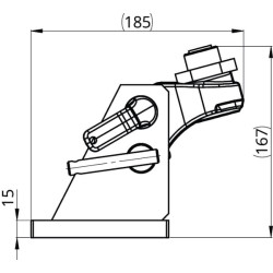 Blokada kompletna K80 130x80 3 ° heavy duty F835500165070 02.481.349-A11 Scharmüller 107256000