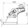 Blokada kompletna K80 130x80 3 ° heavy duty F835500165070 02.481.349-A11 Scharmüller 107256000