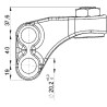 Blokada zaczepu K80 kompletny 3 ° fi20 L40mm, heavy duty Scharmüller 20103080