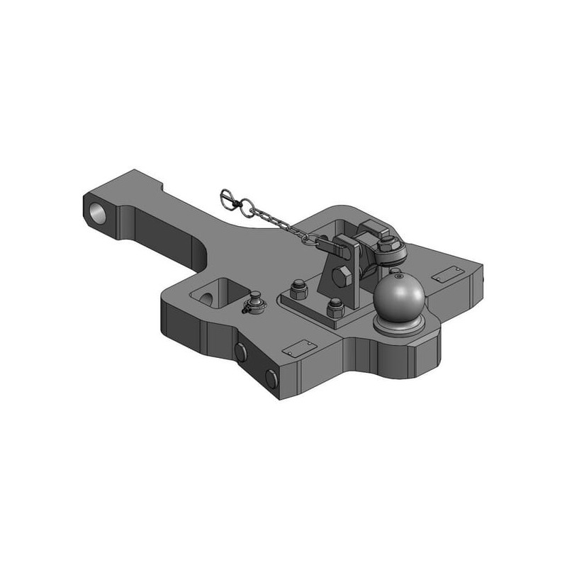 Płyta nośna zaczepu K80® MF Dyna-6 7719-7726 (+165 mm)