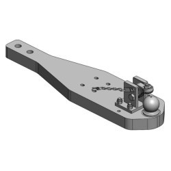 Płyta nośna zaczepu K80® Landini 7-160, 7-175, 7-190, 7-215