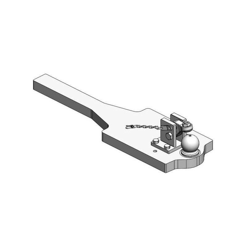 Płyta nośna zaczepu K80® mit Kontur 296x1100x45