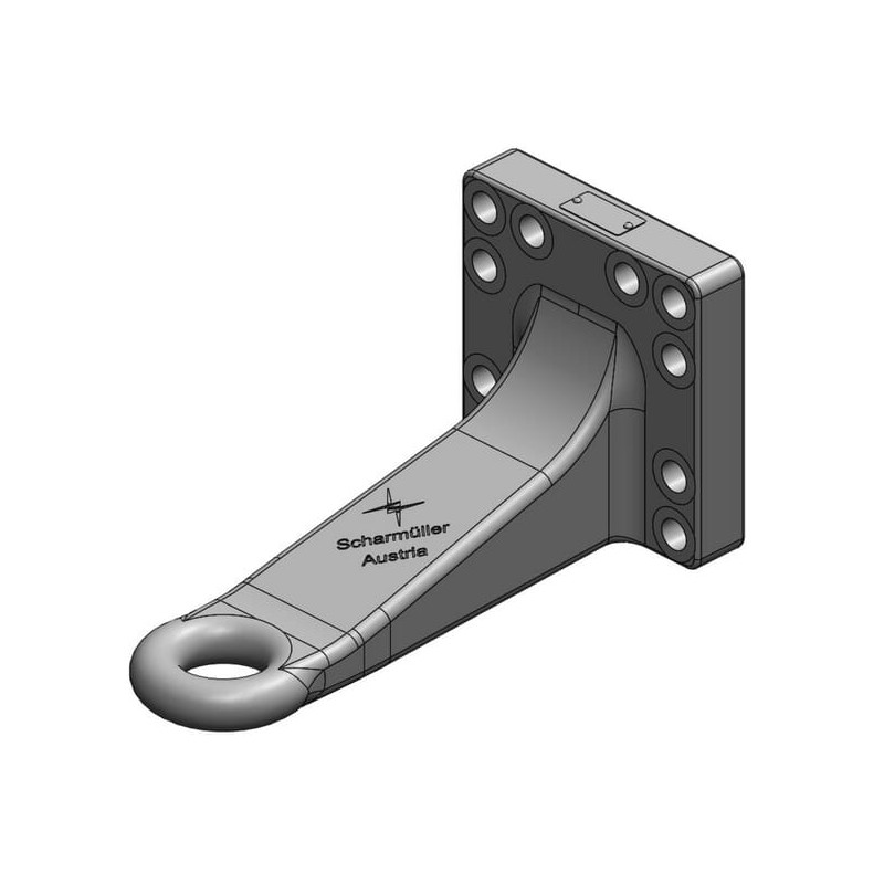 Zaczep oczkowy Ø 50 mm 160x160 versetzt L340 DIN 9678-2