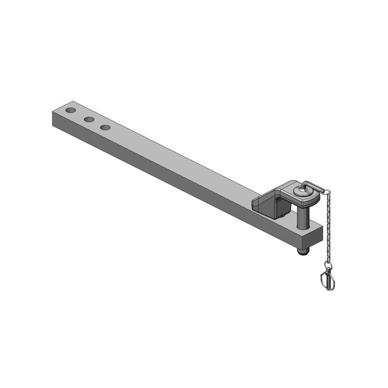 Zaczep polowy 90x50 L1085 mm kat. 3 Ø 38 mm ISO 6489-3