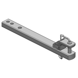 Zaczep polowy 90x50 L857 mm kat. 2 Ø 31.5 mm ISO 6489-3