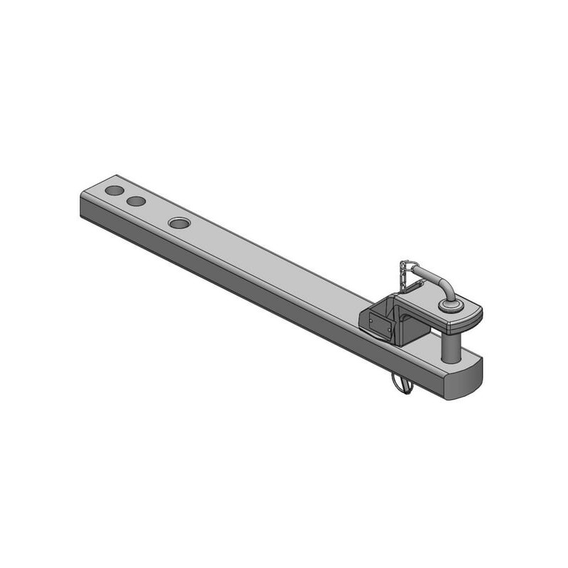 Zaczep polowy 90x50 L857 mm kat. 2 Ø 31.5 mm ISO 6489-3
