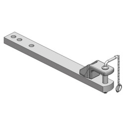 Zaczep polowy 90x40 L840 mm kat. 2 Ø 31.5 mm ISO 6489-3