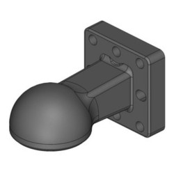 Zaczep kulowy K80 do płyty 100x110 4t kurz ISO 24347 Scharmuller