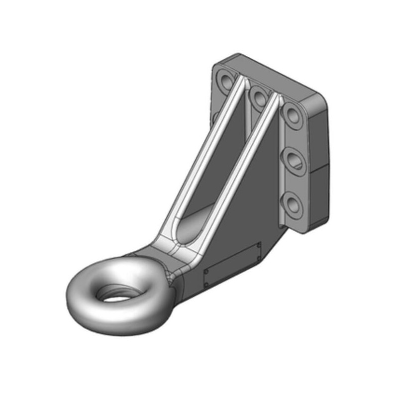 Zaczep oczkowy Ø 50 mm 110x100 versetzt DIN 9678-2