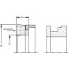 Uszczelniacz tłoczyska typ ZA-WAKR 90x70x13.5 B-WA+KR