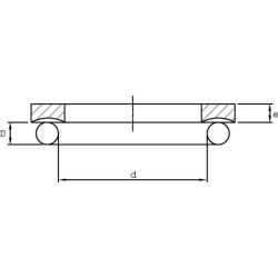 Pierścień oporowy pod oring 47,3x2,62mm Hallite 8719607066044