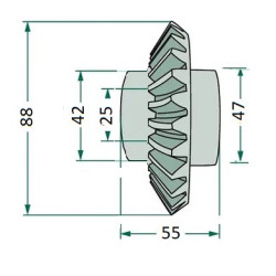 Koło zębate Z27 1-1019-010-329.00