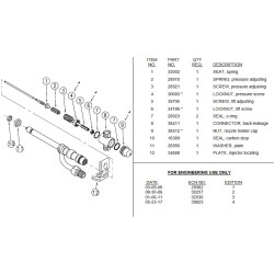 Wtryskiwacz kpl. 38416 257,5-263,5 bar