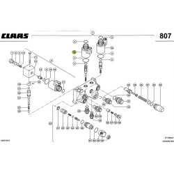 Claas 000040439.0, 040439.0 - elektrozawór (040439)