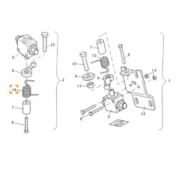 Amazone 911515 Sprężyna zaworu hydraulicznego prawa, średnica 3,2 mm