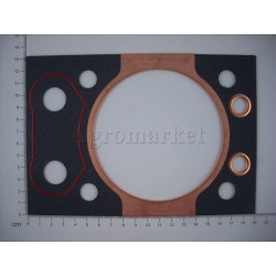 Uszczelka głowicy 1,5 mm miedź okuta silikon
