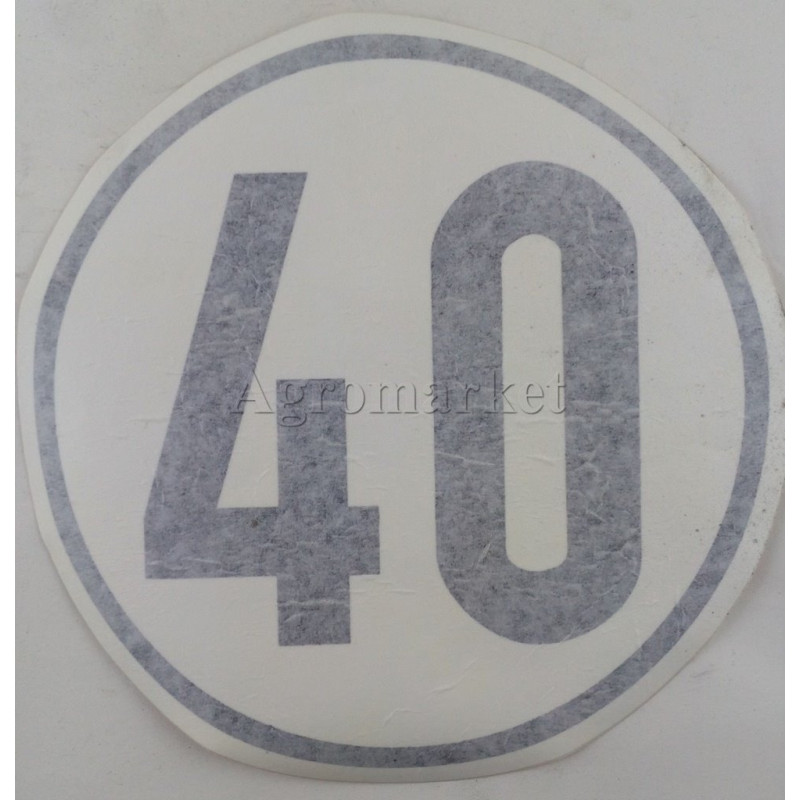 Naklejka 40 Km/h