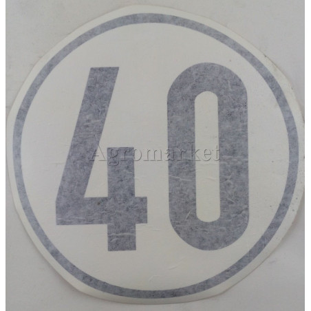Naklejka 40 Km/h