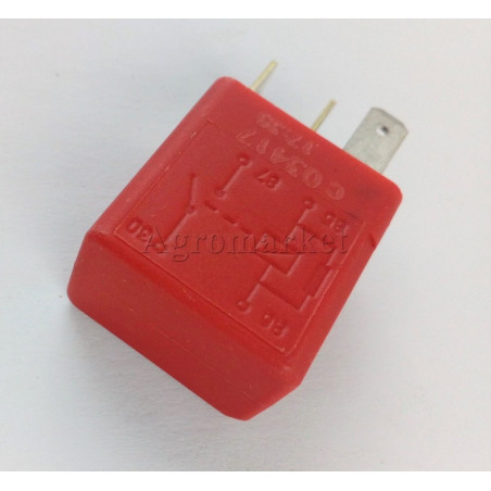 Przekaźnik 12V-30A czerwony