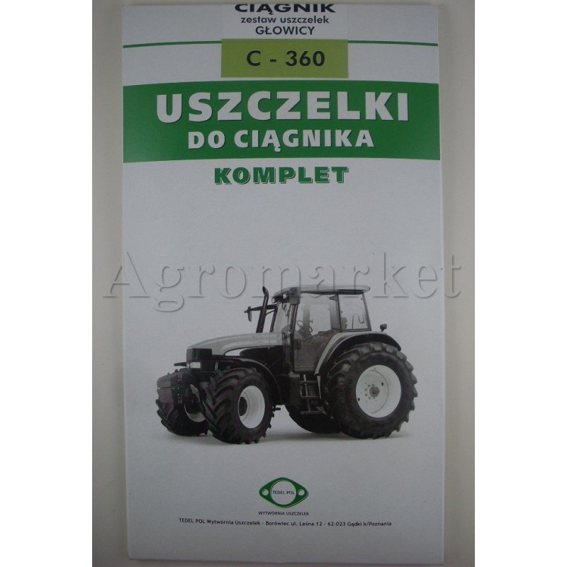 Kpl. głowicy C-360 miedź okuta silikon