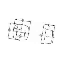 Światło gabarytowe boczne,żół. 2PS003057051 Hella 4082300050813