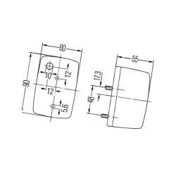 Lampa kierunkowskazu, prawa, H 2BA002652121 Hella 4082300211290