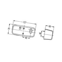 Lampa, kierunkowskaz prawy, He 2BA001416021 Hella 4082300049558