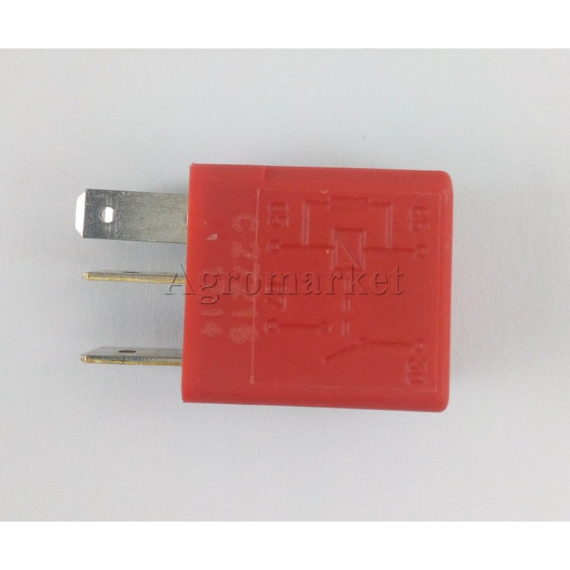 Przekaźnik 12V-30A światła robocze dachu czerwony