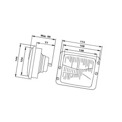 Reflektor, H4 1AA004109021 Hella 4082300032291