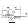 Zawór zwrotny G1/4" BSP/fi 6mm