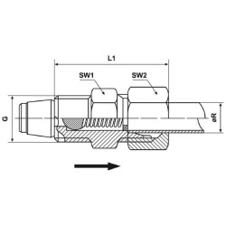 Zawór zwrotny M10x1/fi 6mm